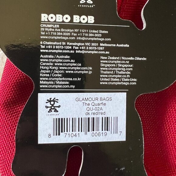 NWT vintage Crumpler Quarfie messenger bag in red - Picture 4 of 7